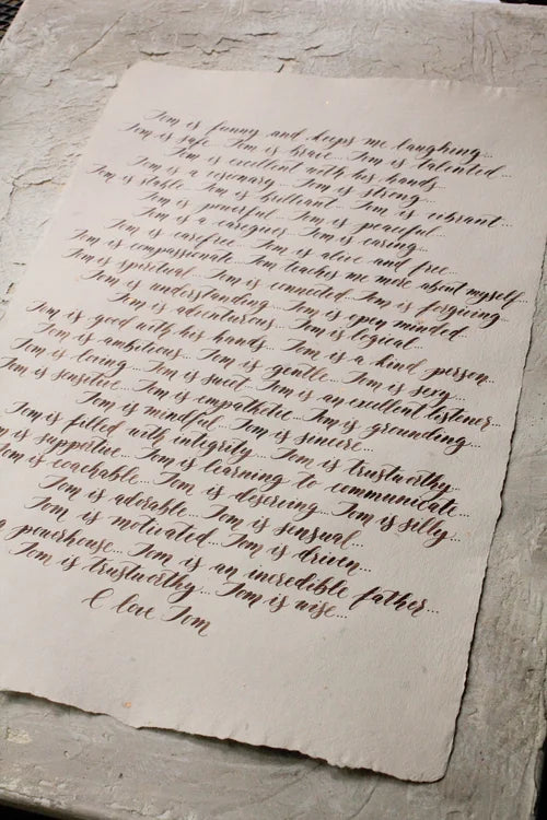 custom order for Justin