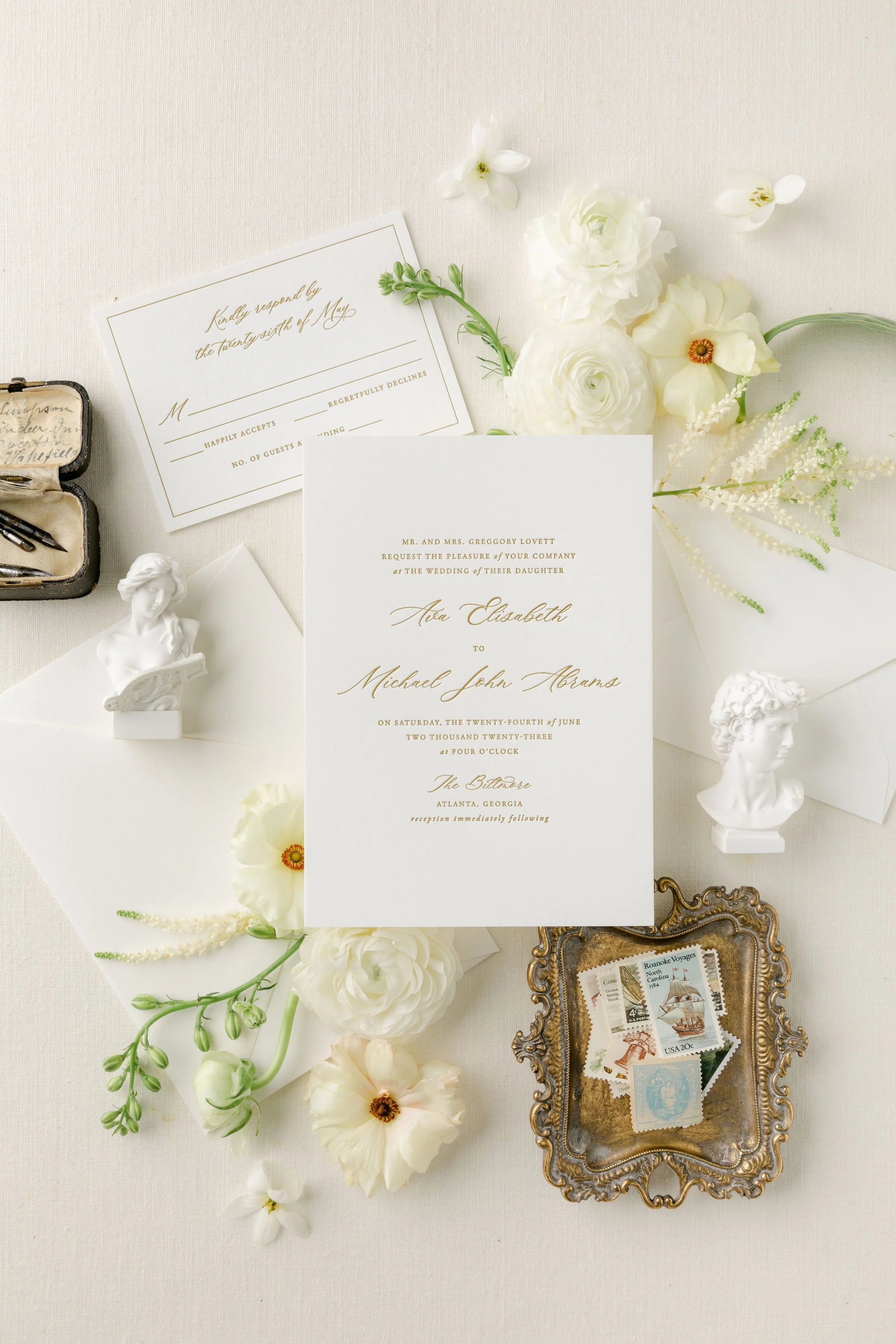 Dolce | Wedding Invitation with RSVP