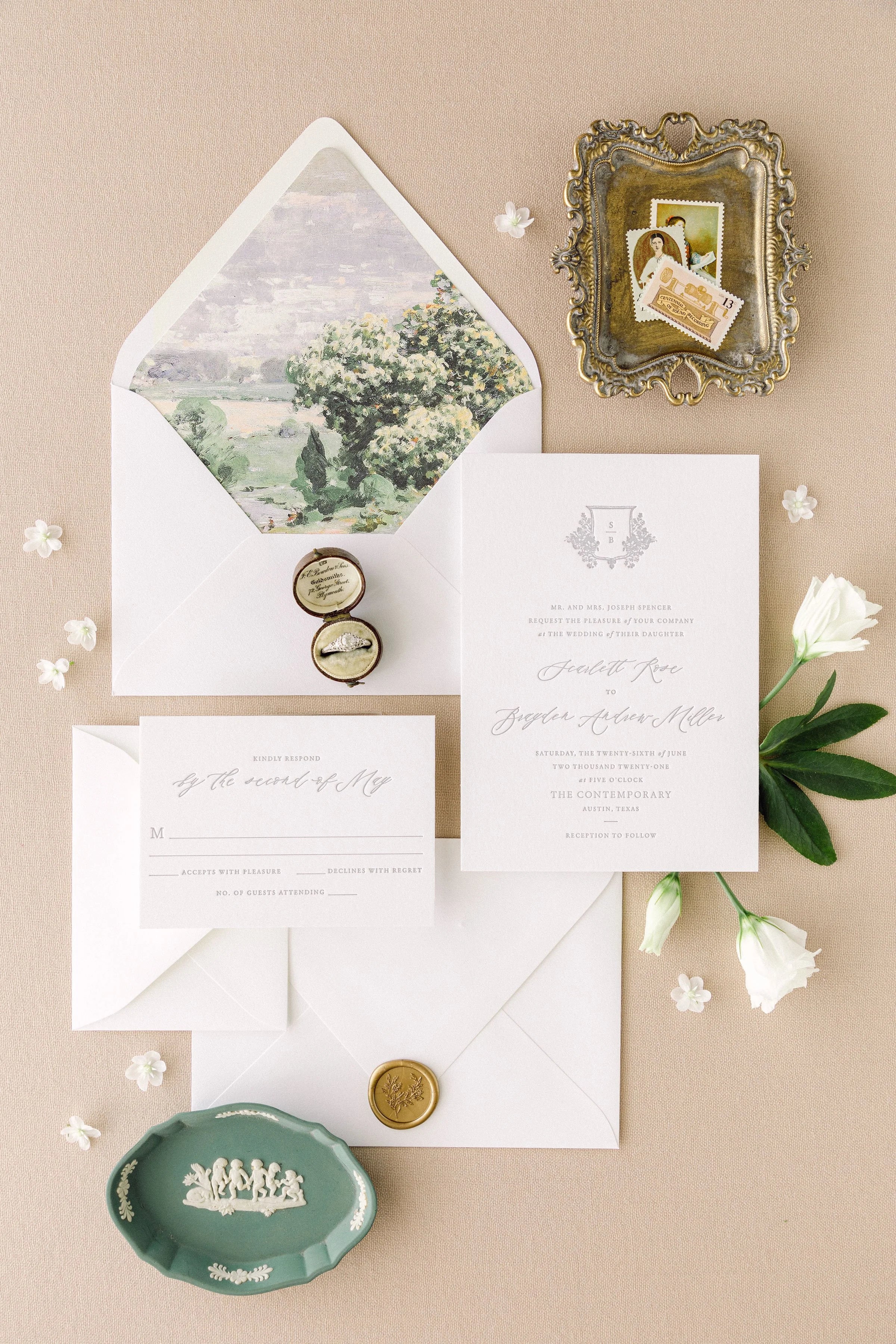 Jolie | Wedding Invitation with RSVP