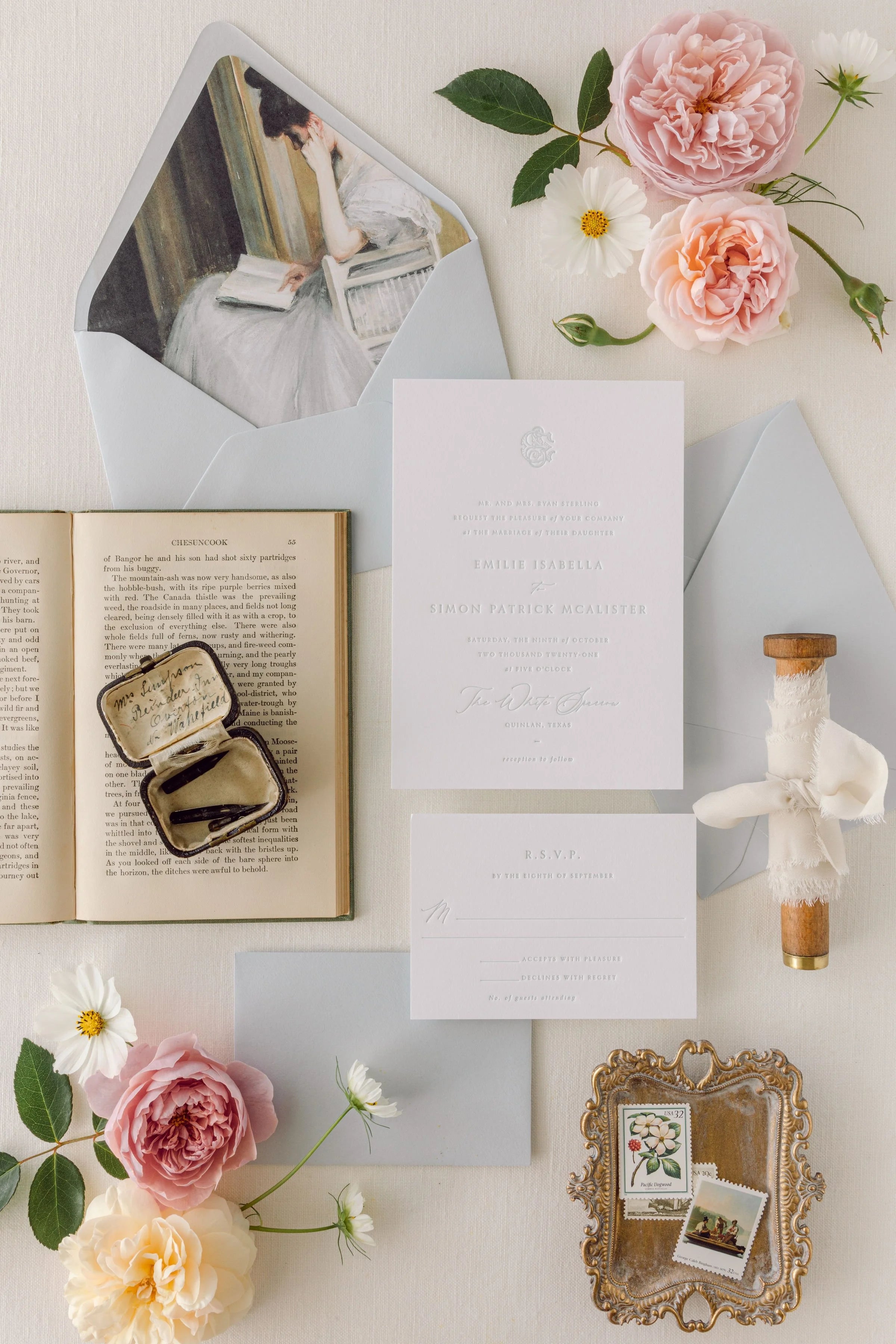 Kennedy | Wedding Invitation with RSVP