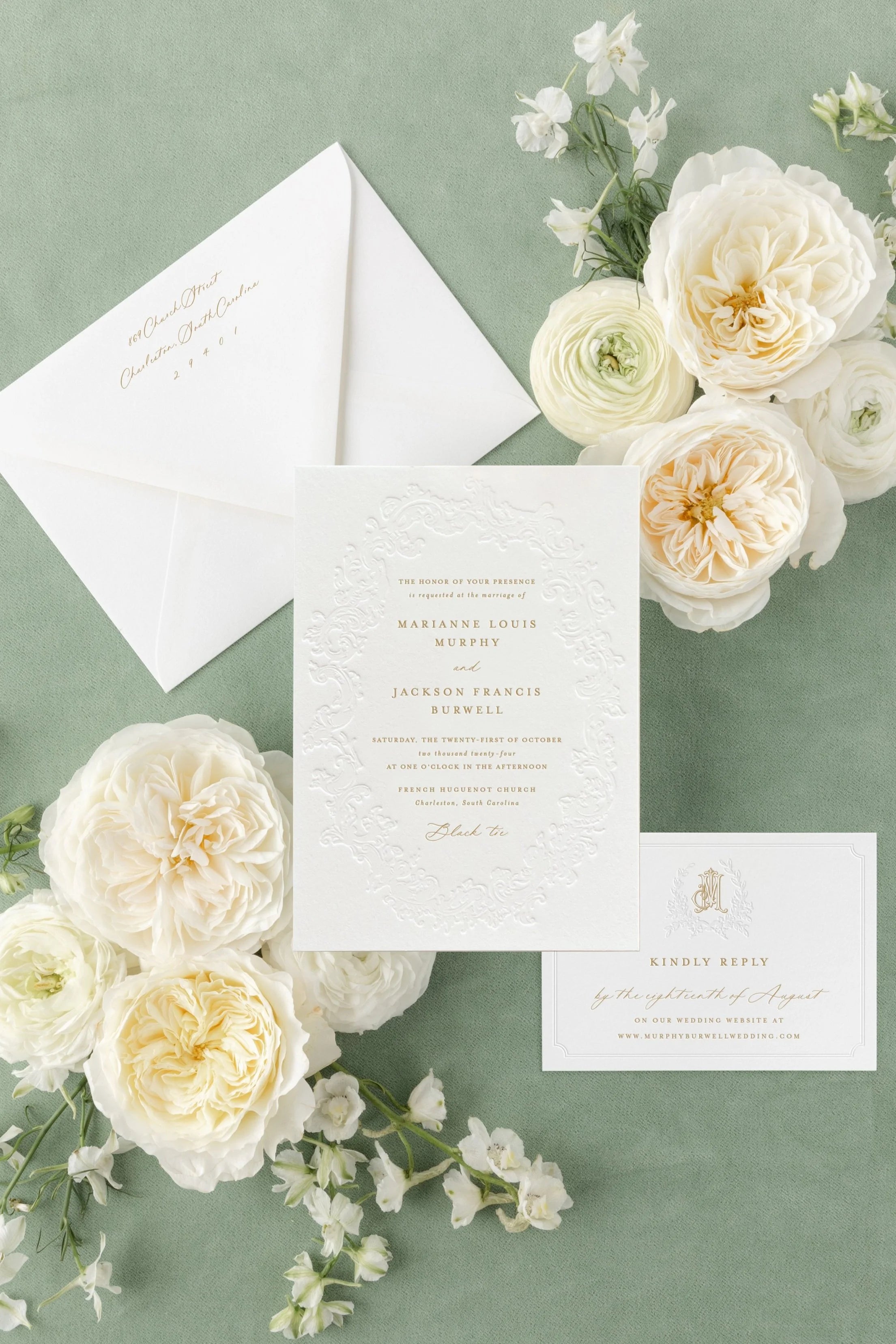 Parker | Wedding Invitation with RSVP