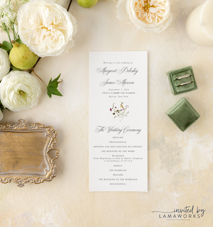 Maggie | Ceremony Program