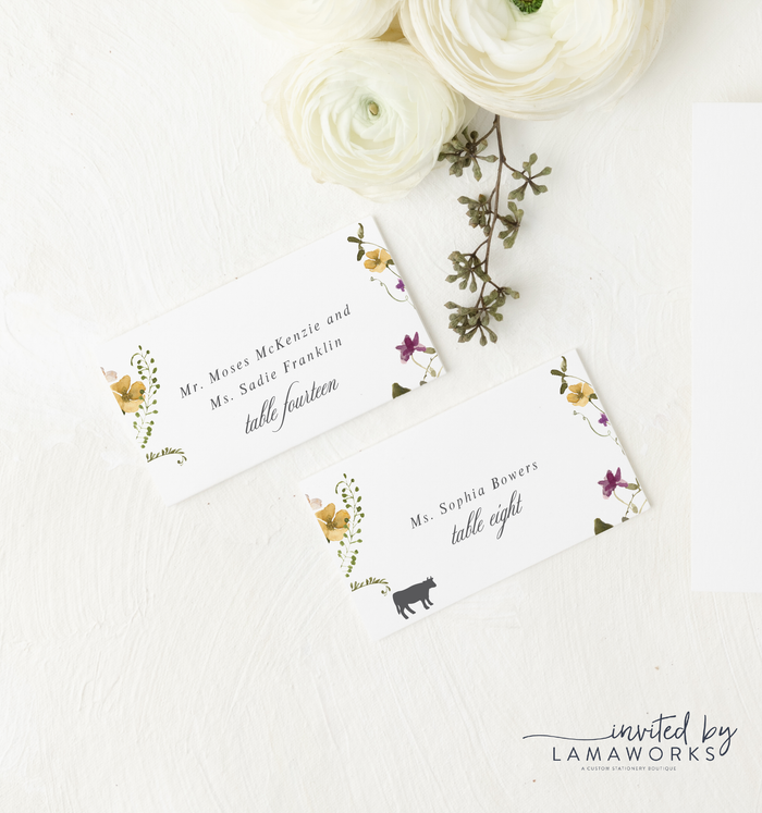Maggie | Place or Escort Cards