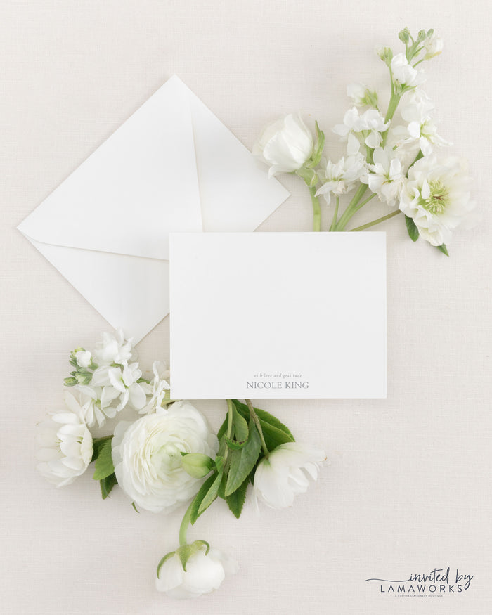 Nicole | Personal Stationery Flat