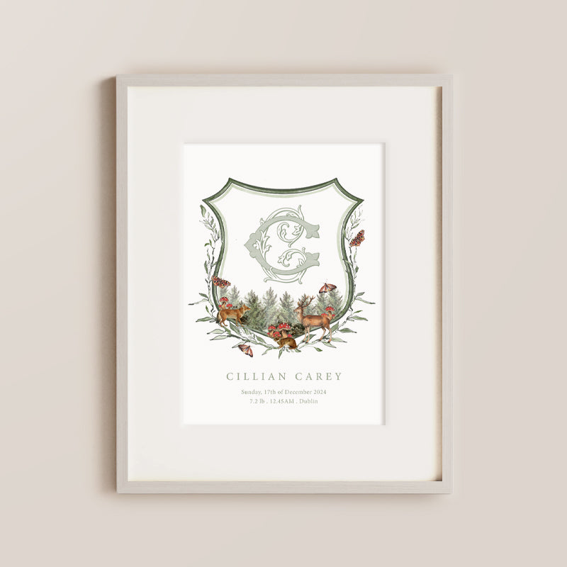 Woodland Animals Nursery Prints