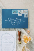 Calligraphy envelope addressing