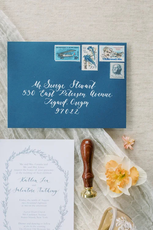 Calligraphy envelope addressing