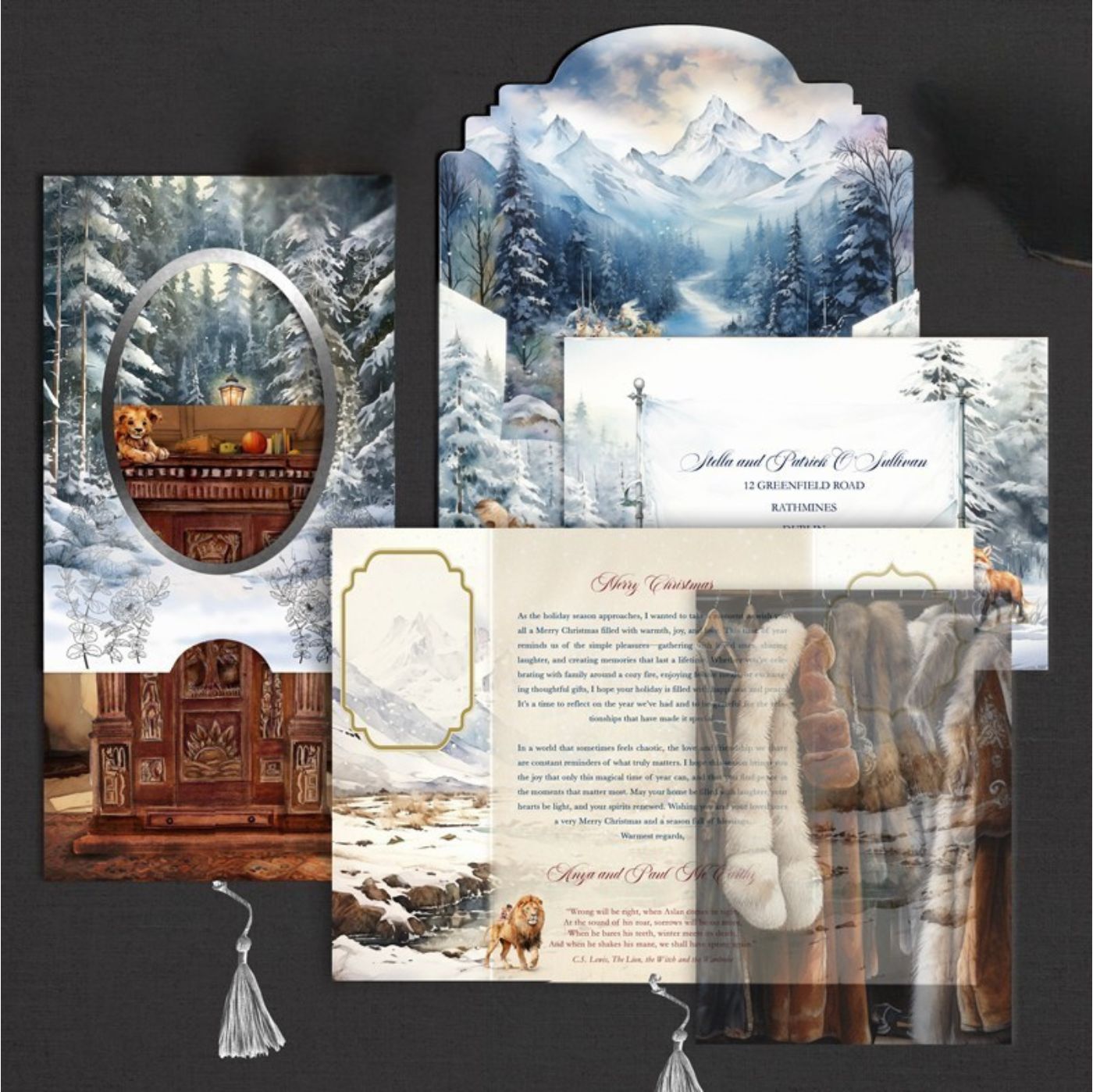 Narnia Inspired Personalised Christmas Card