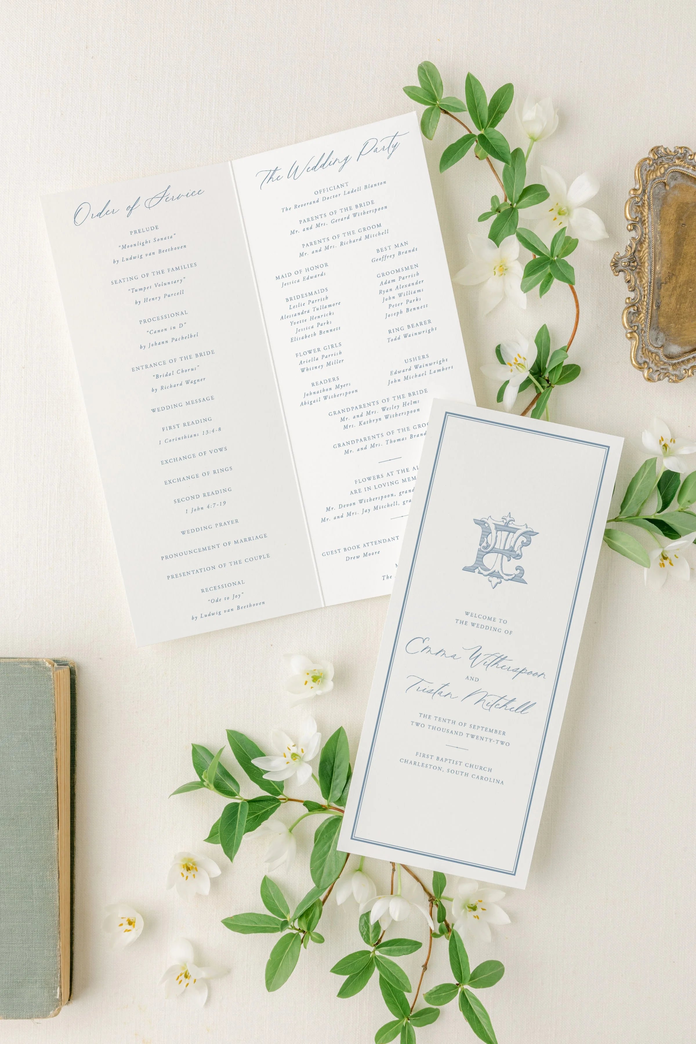 Cindy | Folded Wedding Programs