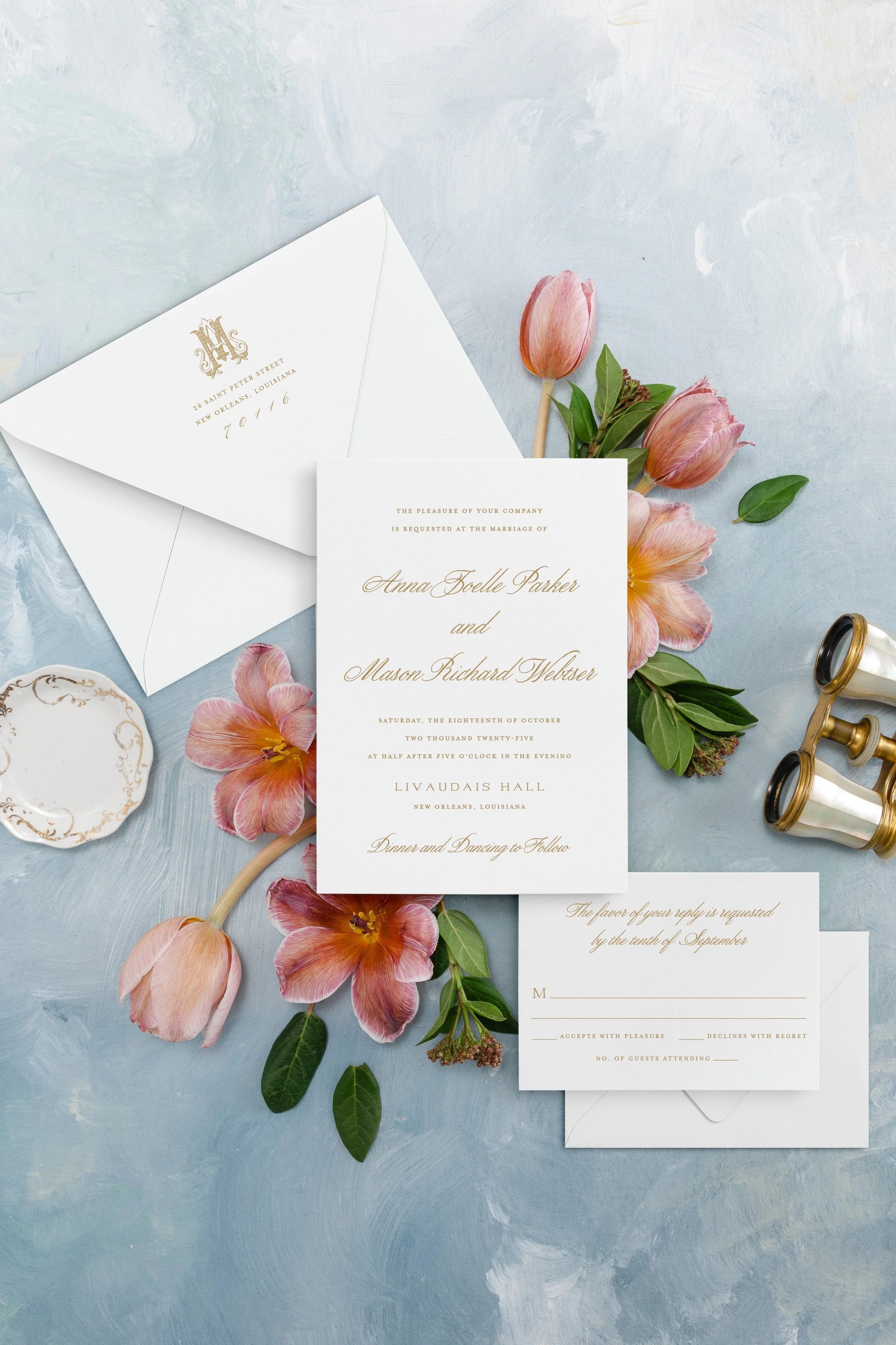 Palermo | Wedding Invitation with RSVP