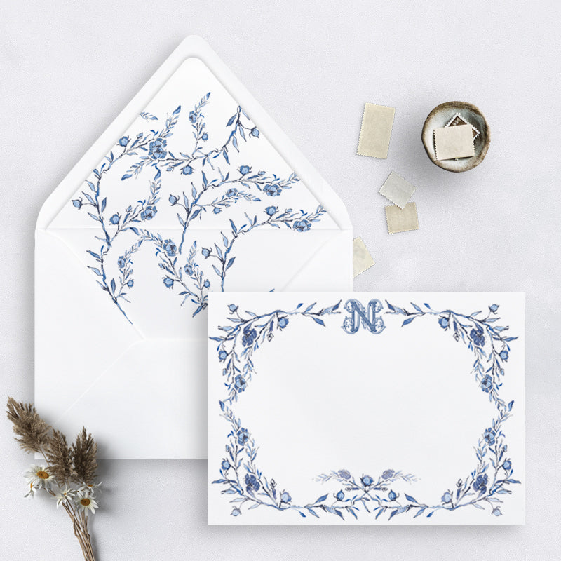 Vintage Blue Kids Notelets