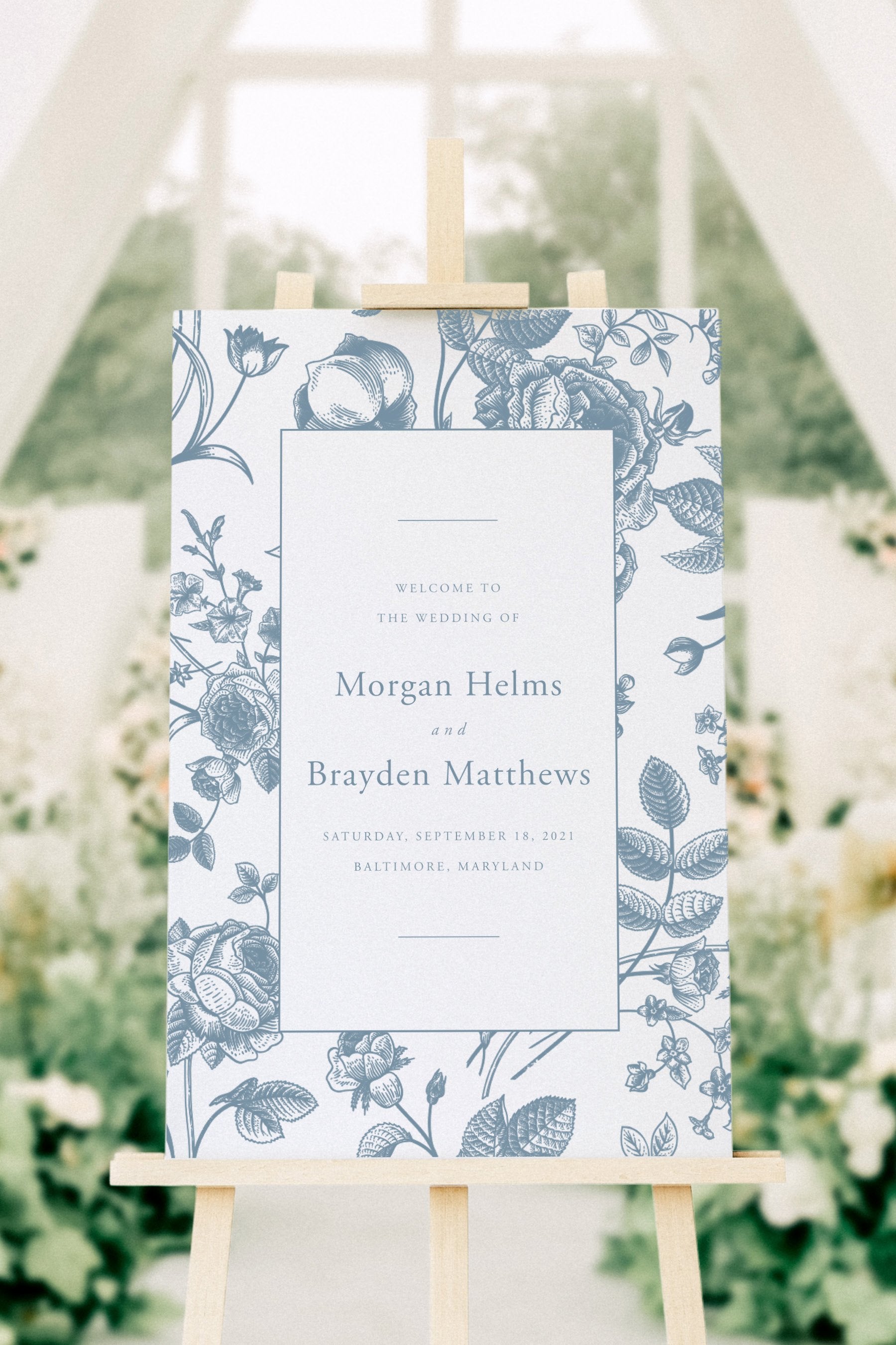 Diana | Wedding Welcome Sign