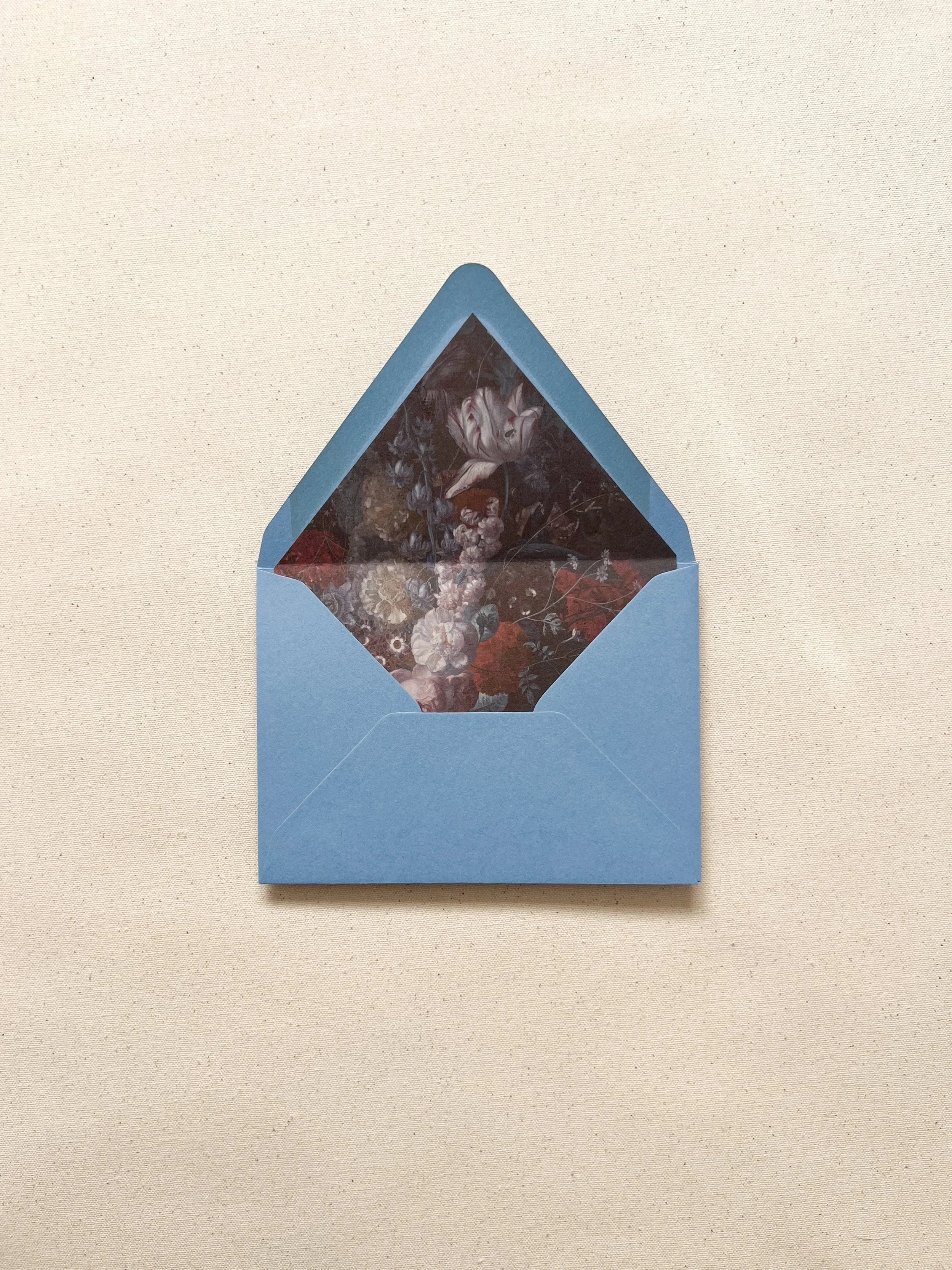 Romantic and Delicate Florals Envelope Liner