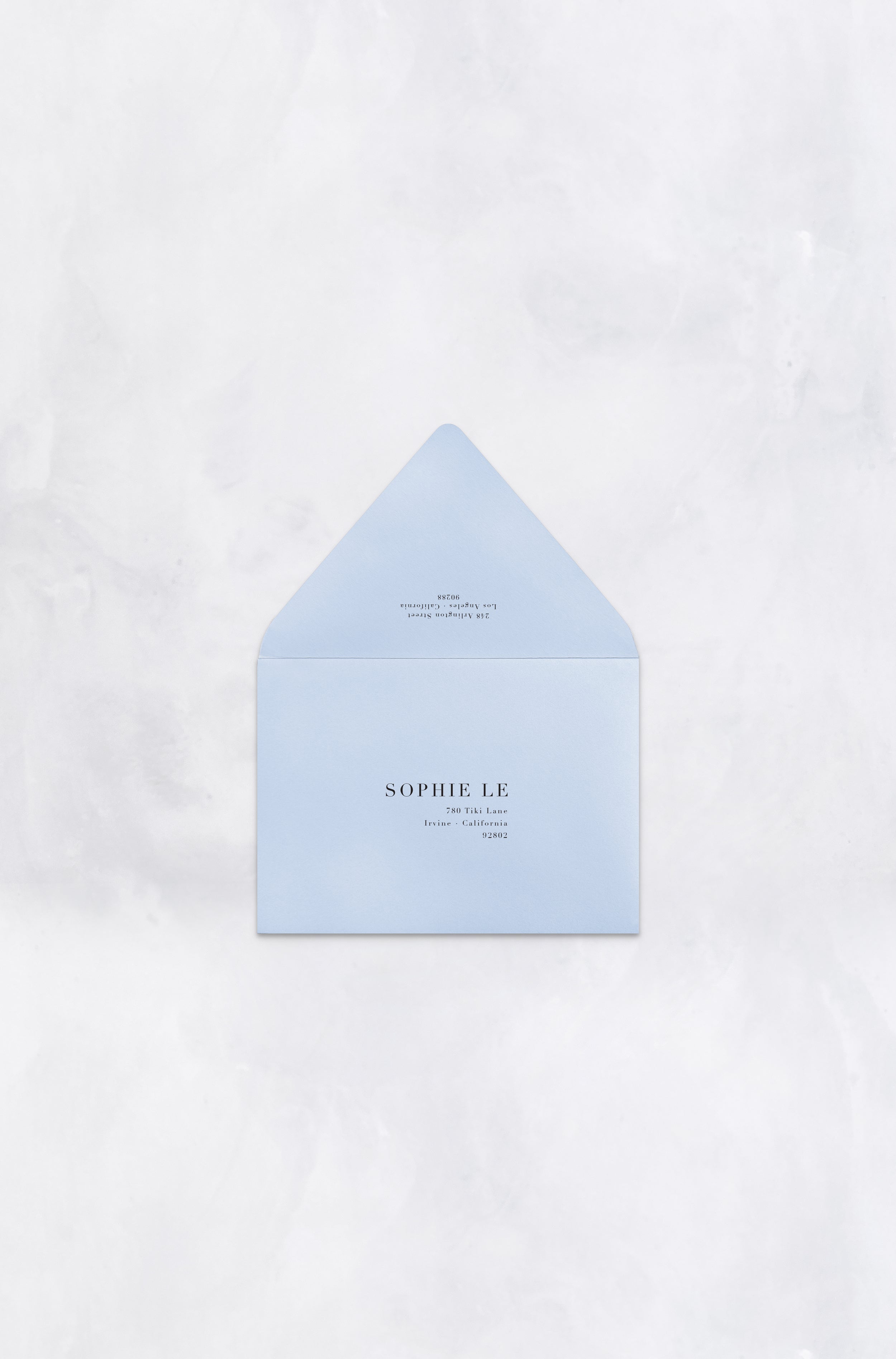 Modern Minimalist Printed Delivery Addresses