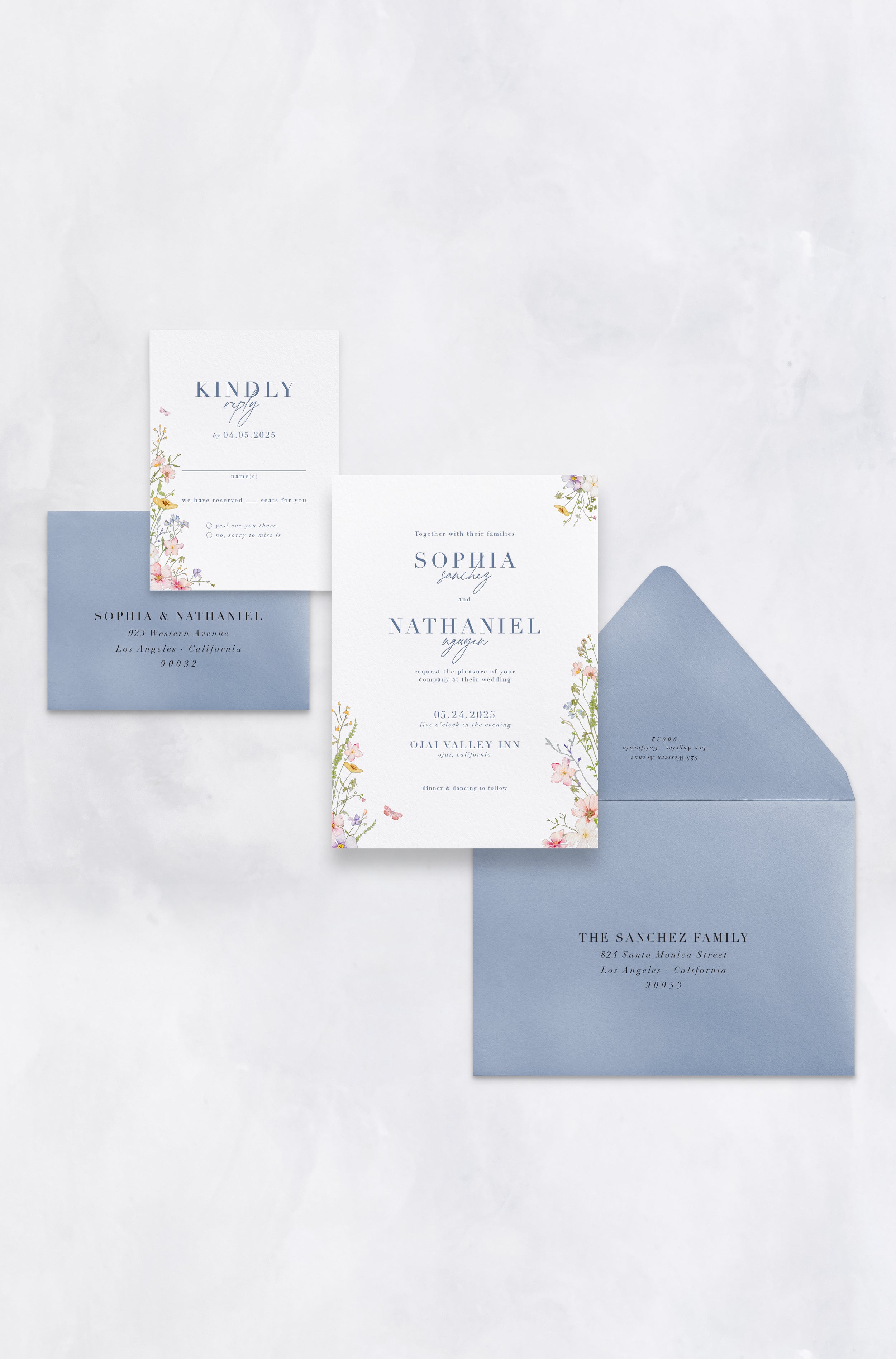 Butterflies and Blooms Garden Invitation Package