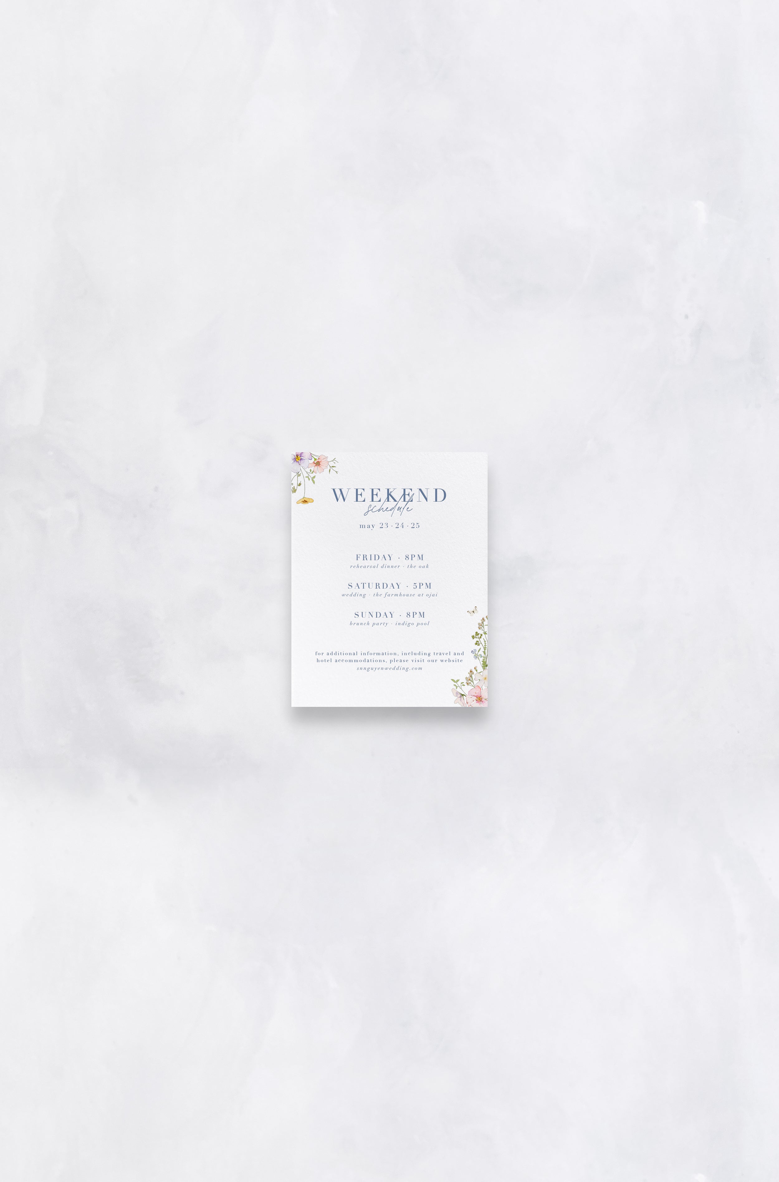 Butterflies and Blooms Garden Details Card