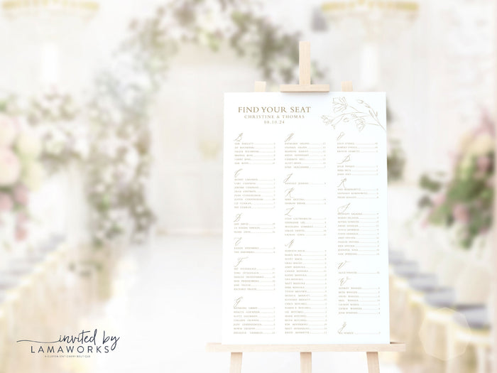 Christine - Seating Chart