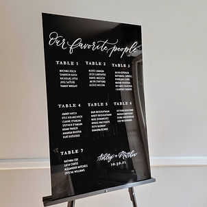 Our Favorite People Seating Chart