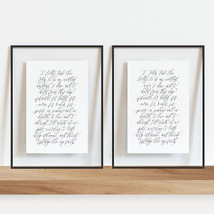 Custom Printed Vows (Set of 2)