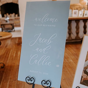 Welcome to our Beginning Vertical Sign