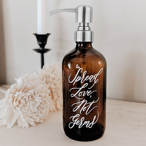 Glass Hand Sanitizer Bottle