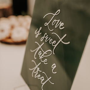 Love is Sweet Take a Treat Sign