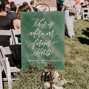 This is Where Our Forever Starts Sign