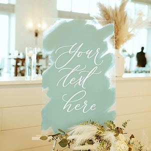 Large Custom Brush Painted Sign