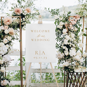 Modern Welcome To Our Wedding Sign