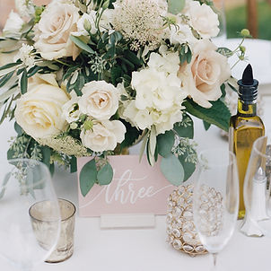 Horizontal Table Numbers