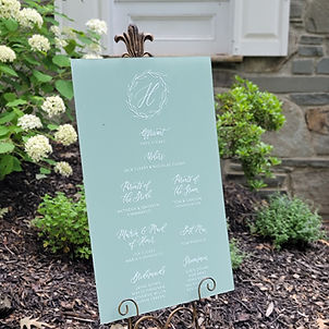 Wedding Program Sign