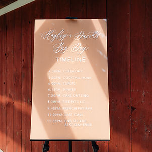 Our Big Day Timeline Sign