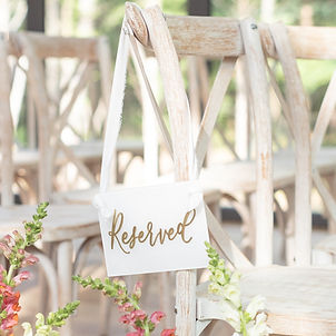 Hanging Reserved Signs