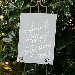 Baby Shower Welcome Sign | Acrylic