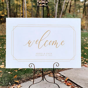 Modern Welcome Sign