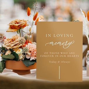 Modern Memorial Sign