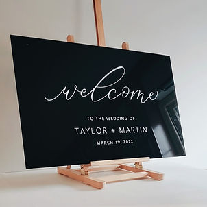 Modern Welcome To Our Wedding Sign