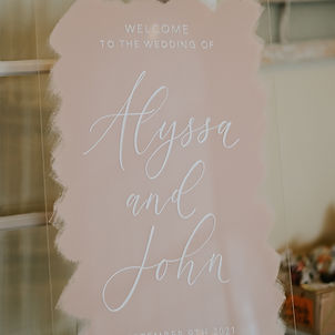 Vertical Welcome Wedding Sign