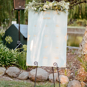 Find Your Seat Seating Chart With Foiled Accents