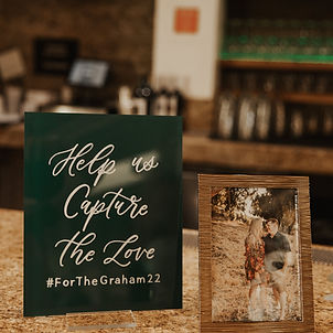 Help Us Capture the Love Hashtag Sign