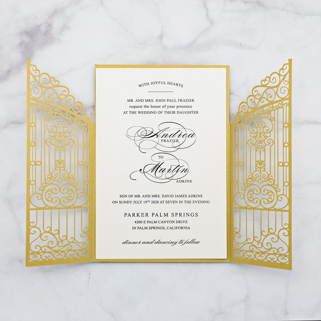 Golden Gate Wedding Invitation Personalized Invite Cards