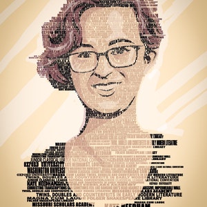 Custom Word Art Portrait from your Photo, custom word portrait, text portrait, typography portrait, custom text art