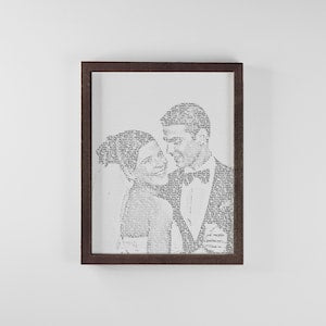 Wedding Song Lyrics from Photo Personalized First Dance Framed Print Favorite Song Canvas Print 1st Anniversary Custom Wedding Gift