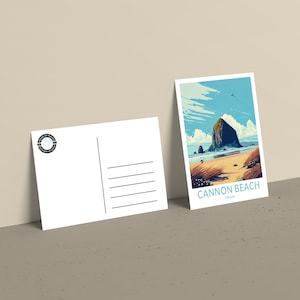 NEW! Set of Travel Postcards 4"x6", Custom Personalized Travel Illustration, Birthday Gifts, Honeymoon Gifts, Wedding Gifts Wall Art