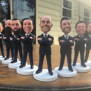 Personalized Groomsmen Bobbleheads: Custom Wedding Party Gifts