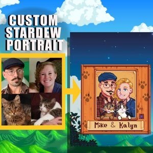 Custom Stardew Valley Pixel Art Portrait (Digital Download)