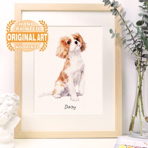 Custom Watercolor Pet Portrait, Dog Portrait From Photo, Hand Painted Pet Portrait, Pet Painting, Custom dog portrait, Pet Memorial Gift