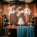 Custom Wedding Neon Sign, Family Name Sign Wedding Decor, Battery Led Signs, Led Light Wall Decor, Wedding Favor, Personalized Gifts