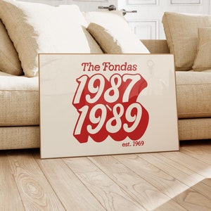 Custom Year Poster | Personalized Family Print, Birth Year Poster, Entry Way Prints, Horizontal Wall Art, Christmas Gift, Birthday Gift