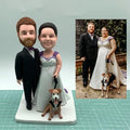 Personalized couple bobbleheads,personalized 3D statues for parents,custom wedding cake toppers, anniversary gifts, valentine's day gifts.